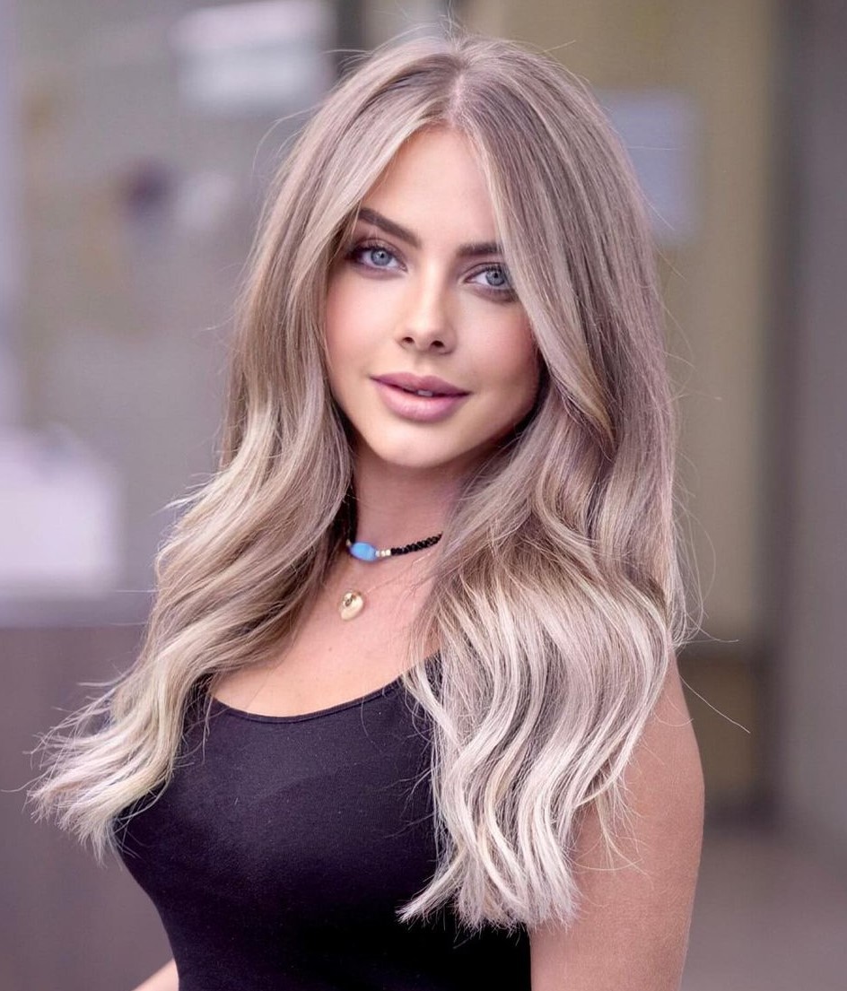 Brightened Beige Blonde Balayage Hair