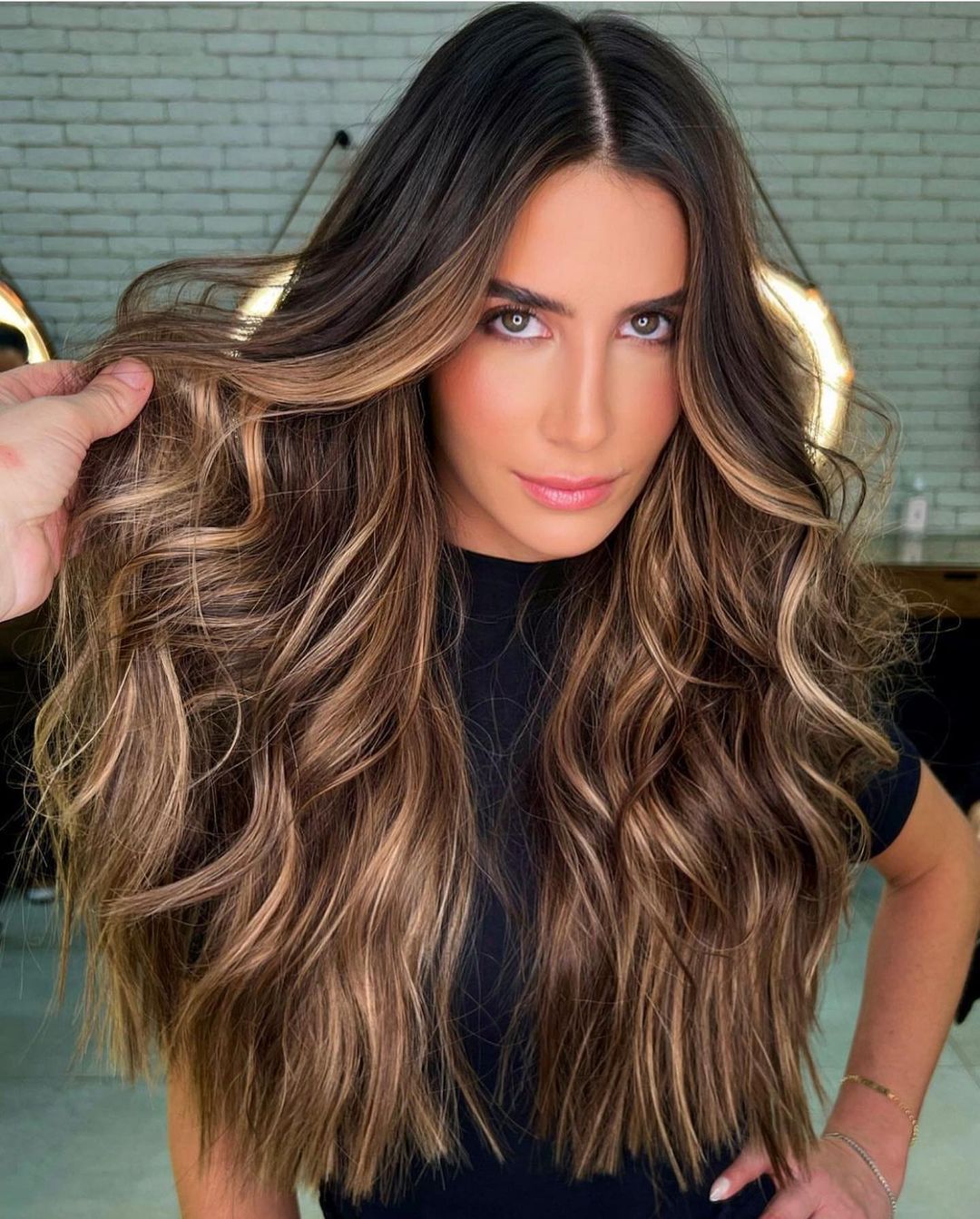 Golden Bronde Balayage with Lowlights