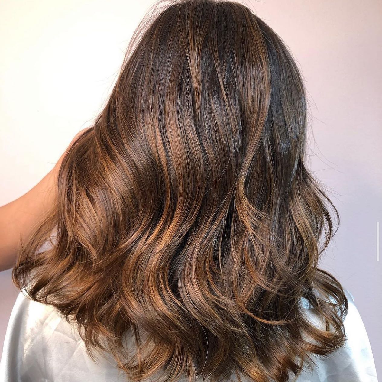 Metallic Copper Brown Fall Balayage