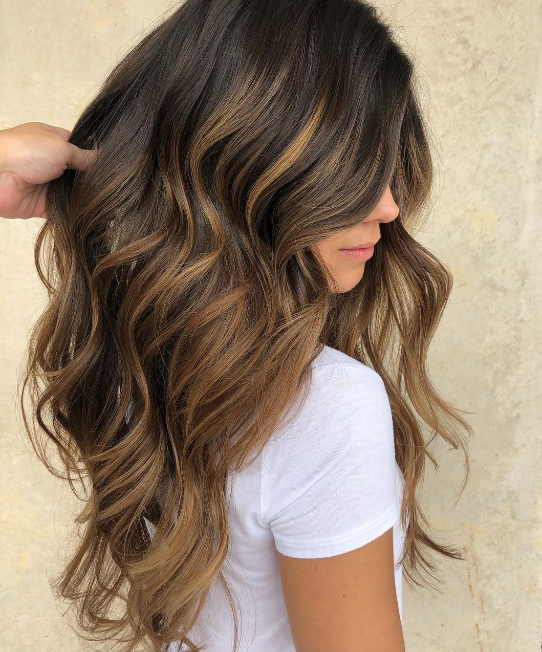 Toned Blonde Highlights on Brown Hair